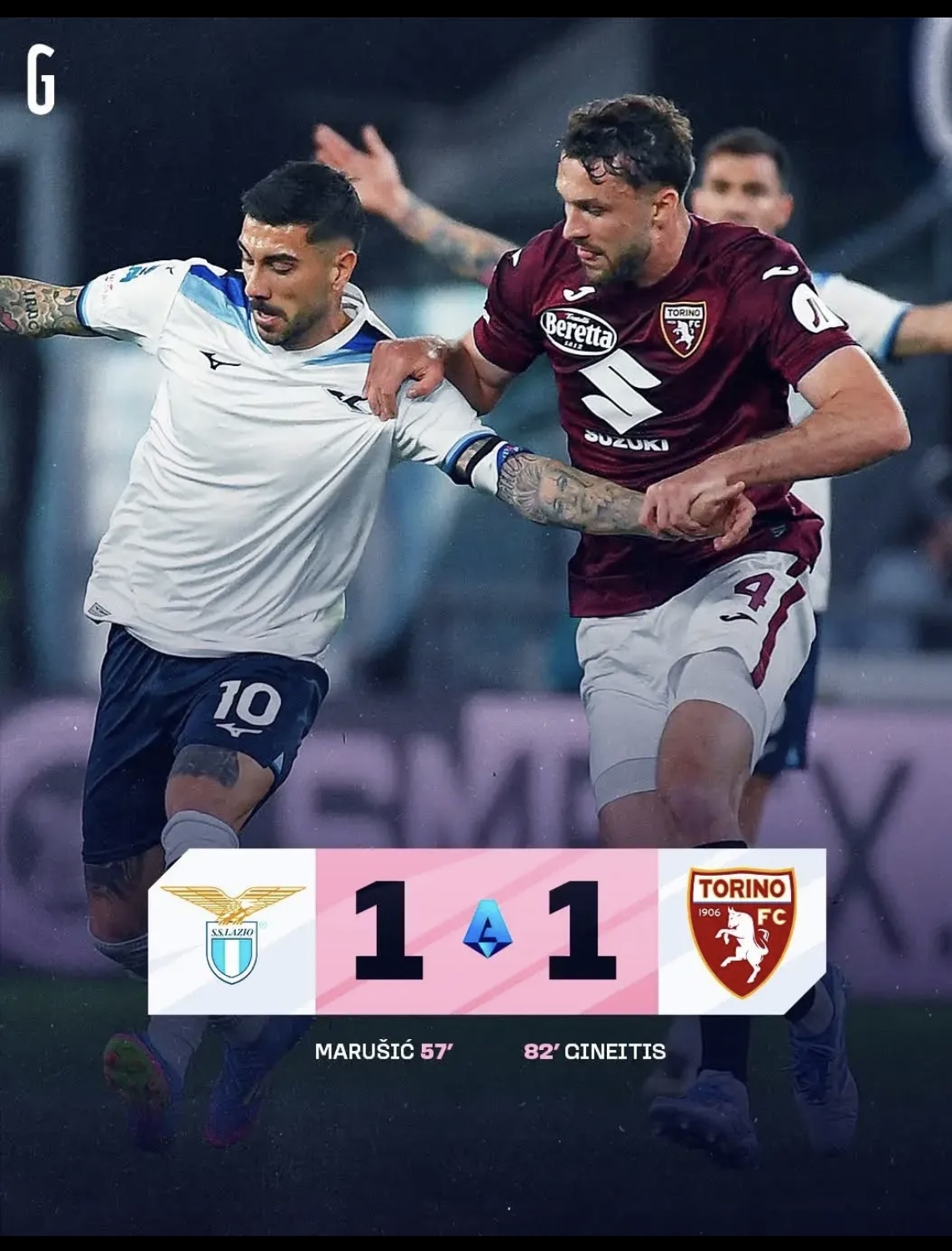 拉齐奥主场小胜，暂居意甲前四